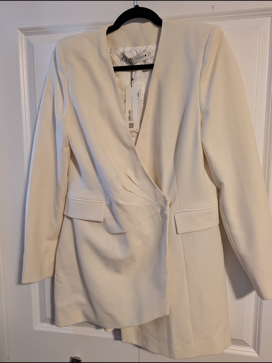 Zara Dresses & Skirts - Zara Cream Blazer Dress